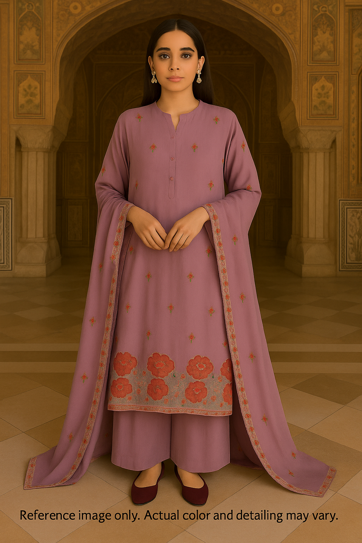Nayra – Embroidered Mul Cotton Suit