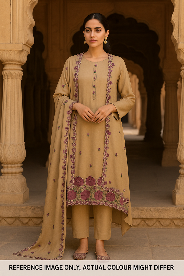 Nayra – Embroidered Mul Cotton Suit