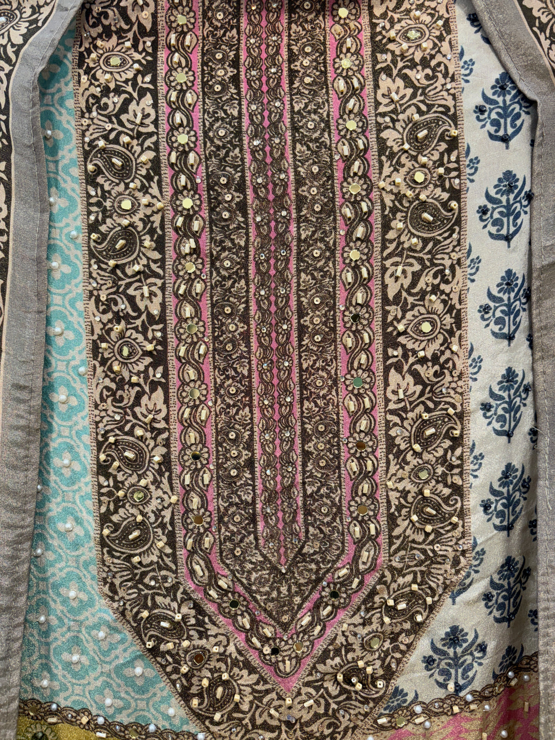 Noor-E-Nazaara – Printed Tissue Shimmer Suit