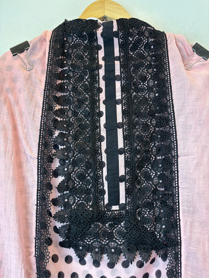 Zivara – Pink Mul Cotton Printed Unstitched Suit