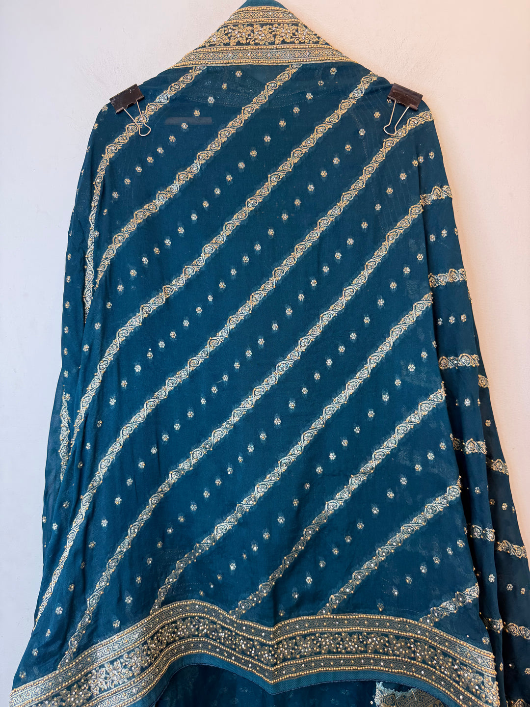 Zehvika – Blue Khadi Georgette Banarasi Suit