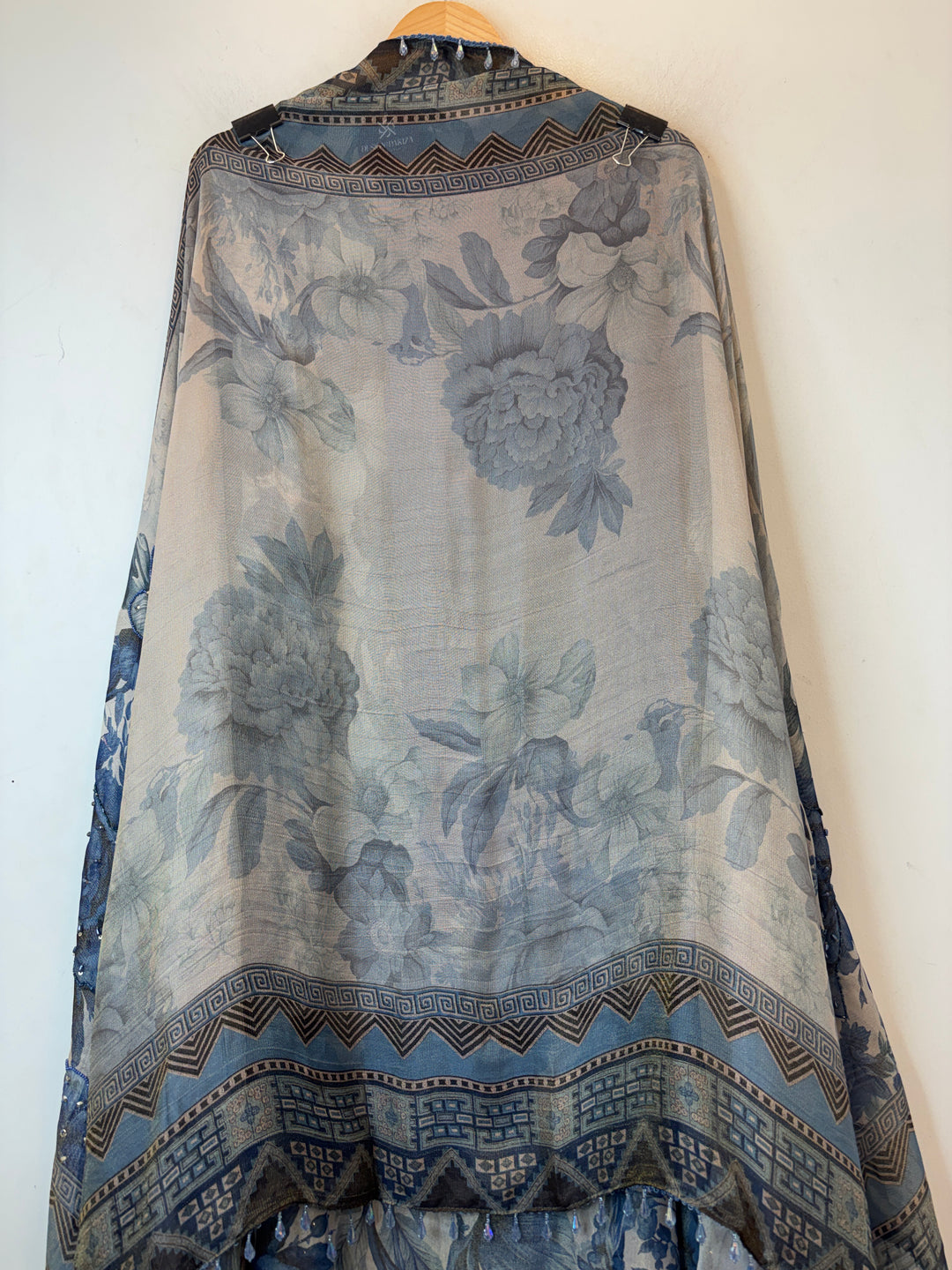Green Digital Printed Tissue Burberry Handwork Unstitched Suit