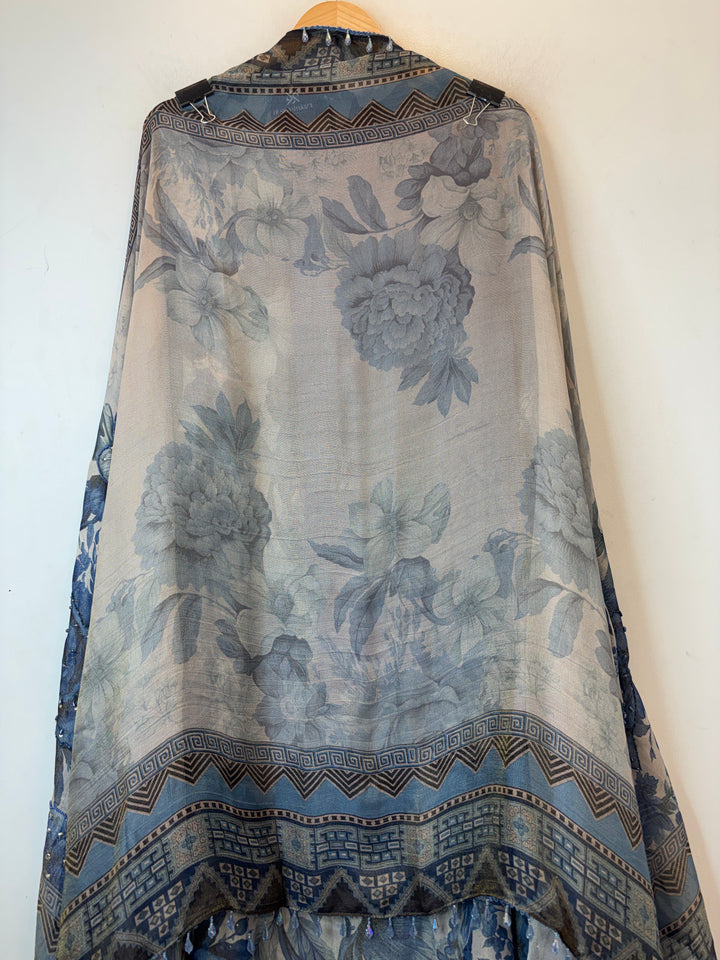 Green Digital Printed Tissue Burberry Handwork Unstitched Suit