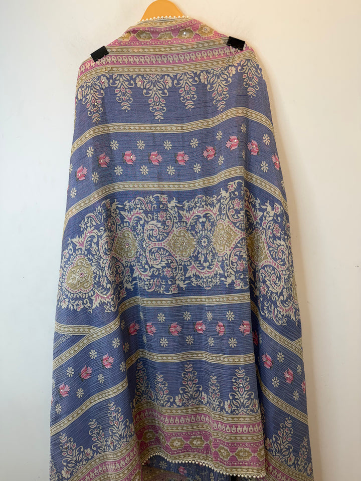 Zarielle – Crushed Tissue Kundan Mirror Suit