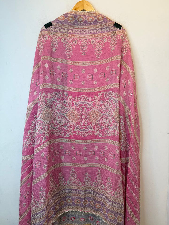 Zarielle – Crushed Tissue Kundan Mirror Suit