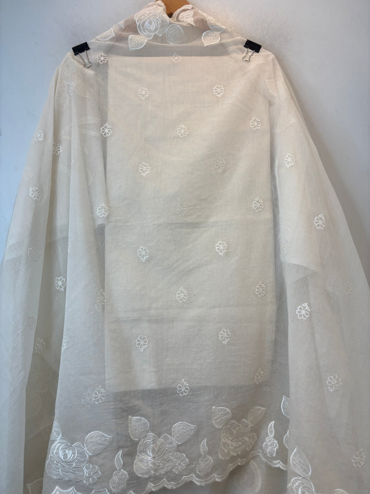 Chanderi Embroidered Appliqué Unstitched Suit DBPX06