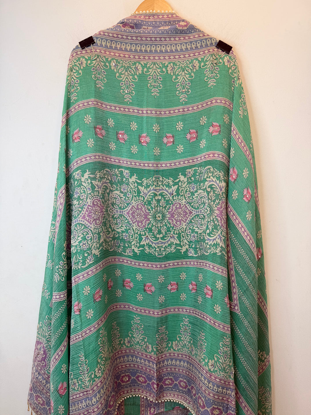 Zarielle – Crushed Tissue Kundan Mirror Suit