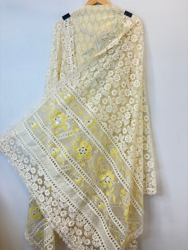 Noor-E-Haya – Mul Cotton Suit with Mirror Work