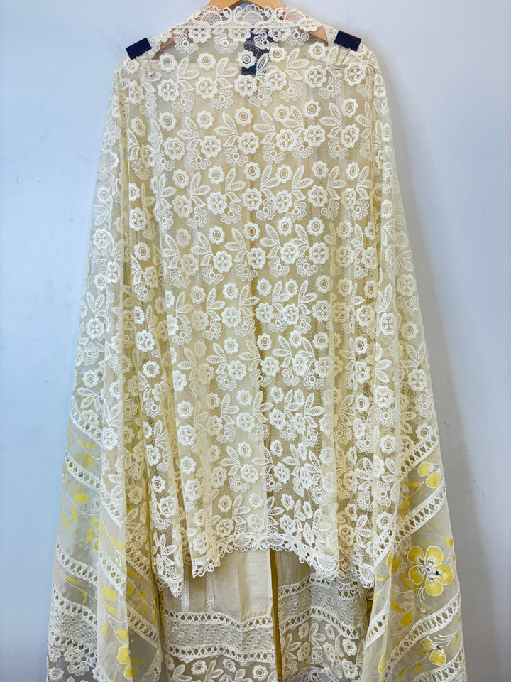 Noor-E-Haya – Mul Cotton Suit with Mirror Work