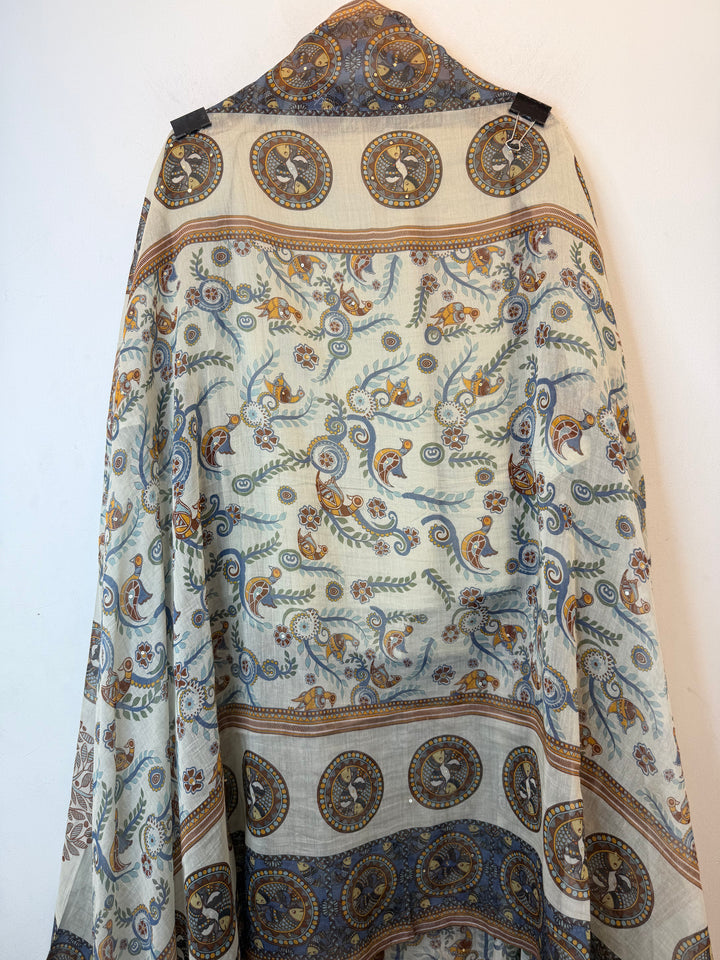 Mireza – Mul Cotton Beaded Print Suit