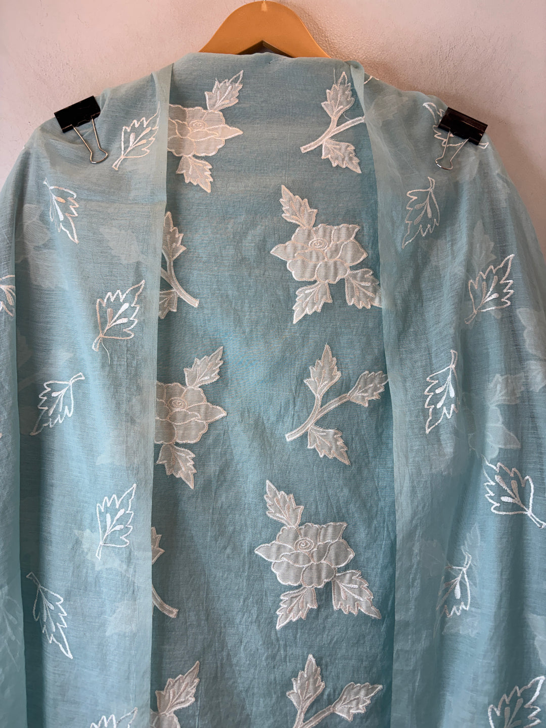 Chanderi Embroidered Appliqué Unstitched Suit DBPG02