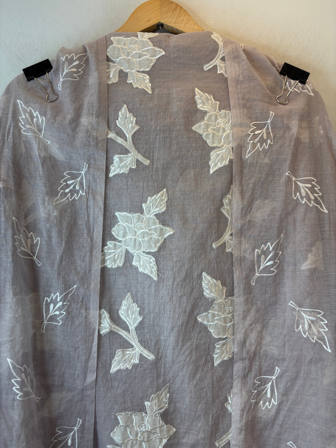 Chanderi Embroidered Appliqué Unstitched Suit DBPG04