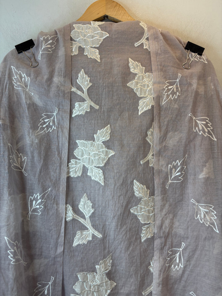 Chanderi Embroidered Appliqué Unstitched Suit DBPG04