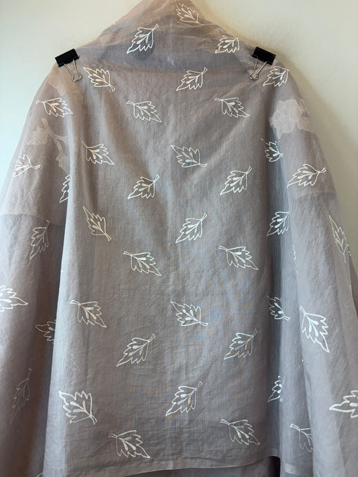 Chanderi Embroidered Appliqué Unstitched Suit DBPG04