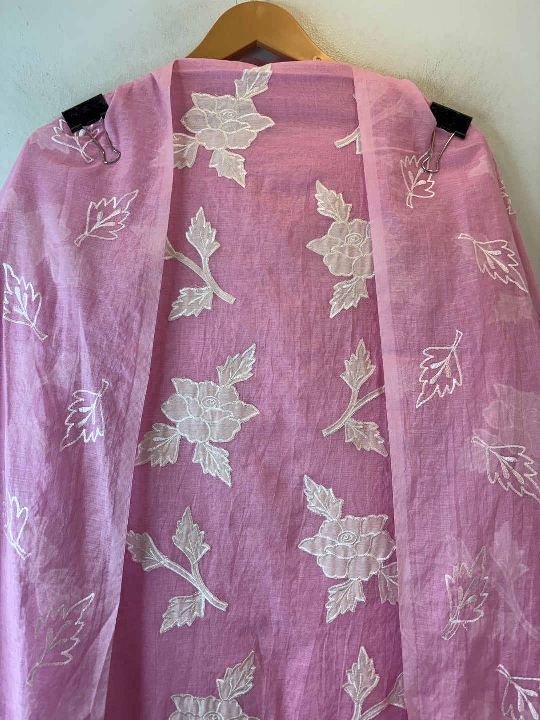 Chanderi Embroidered Appliqué Unstitched Suit DBPG03