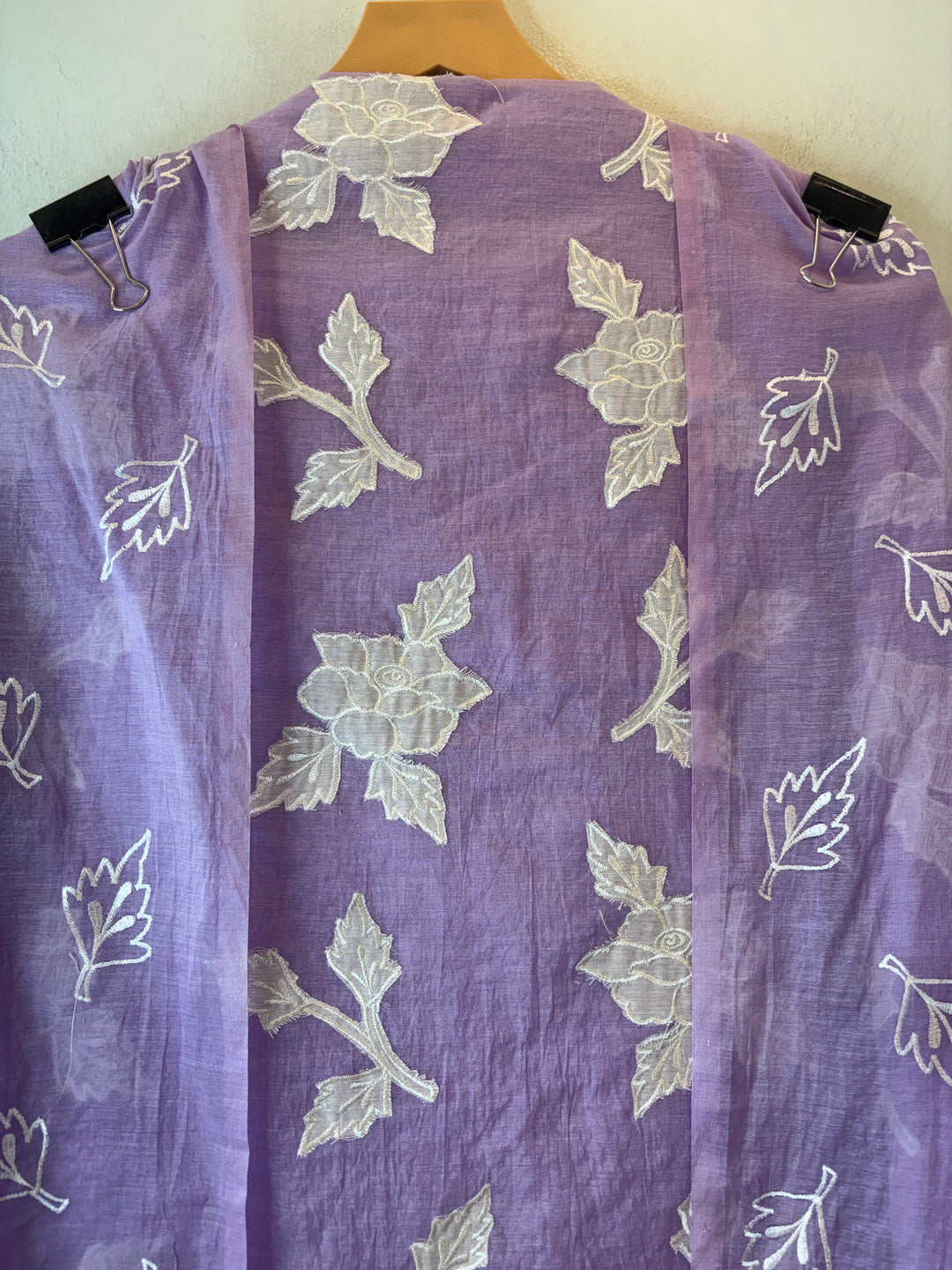Chanderi Embroidered Appliqué Unstitched Suit DBPG01