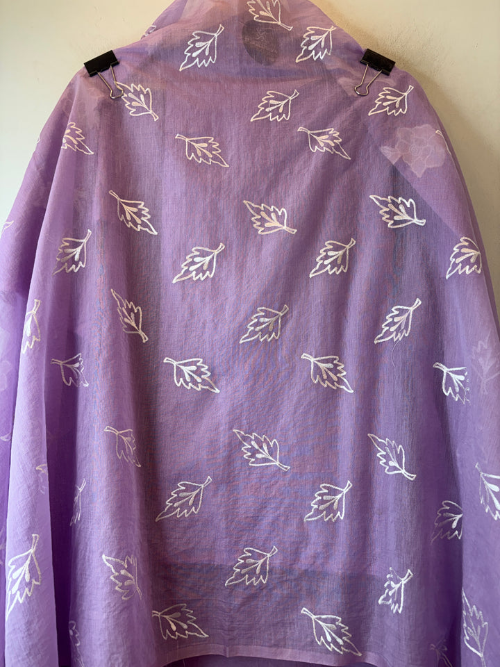 Chanderi Embroidered Appliqué Unstitched Suit DBPG01
