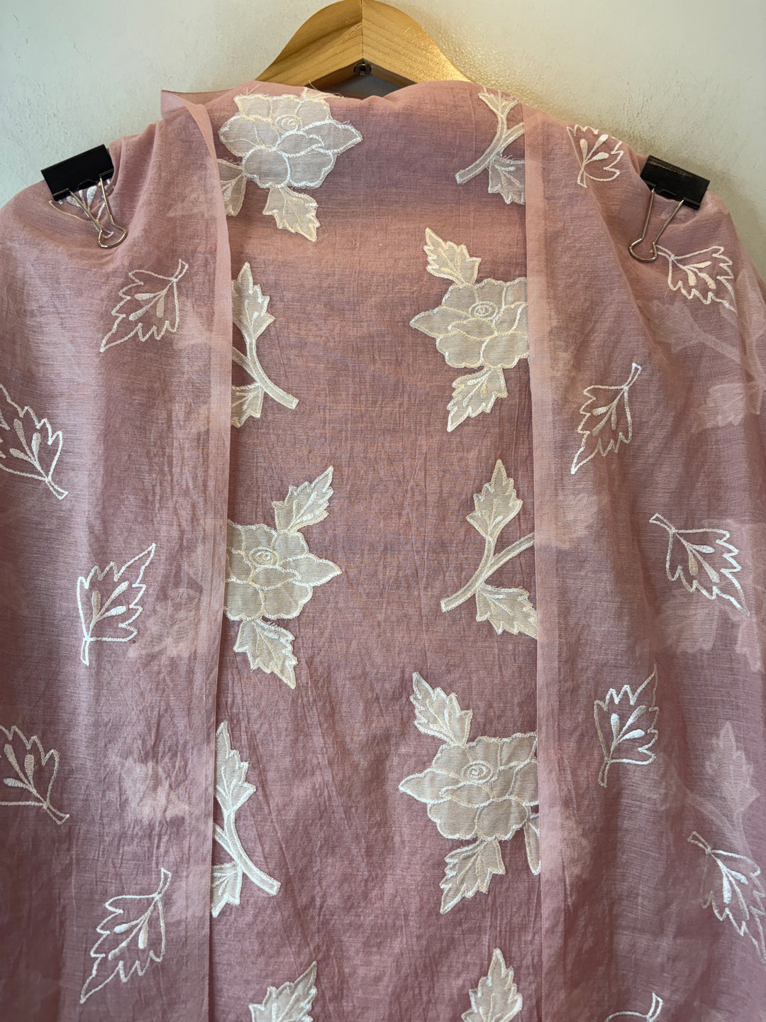 Chanderi Embroidered Appliqué Unstitched Suit DBPG06