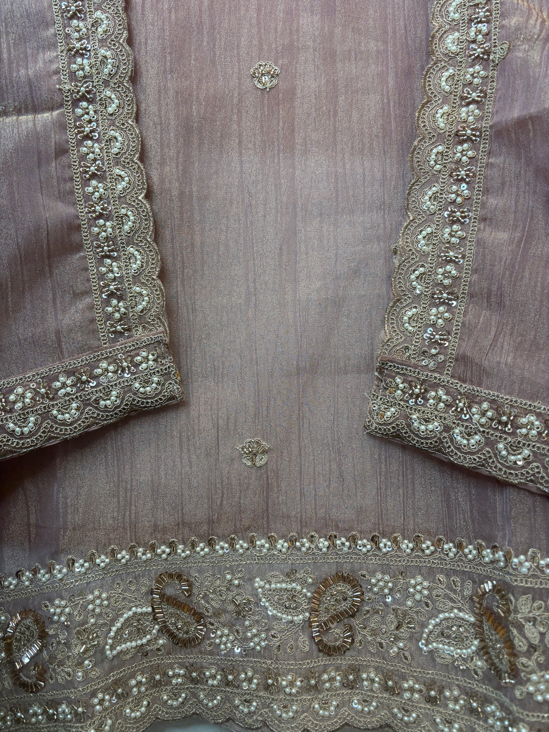 Crush Tissue Embellished Unstitched Suit DBPT02