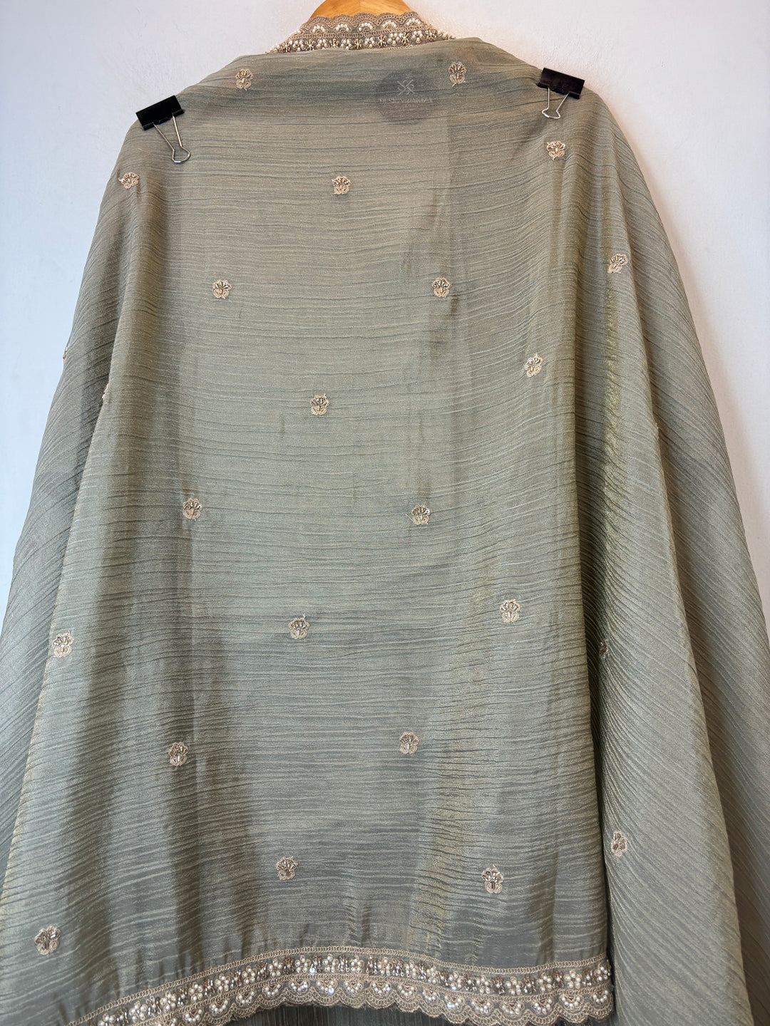 Crush Tissue Embellished Unstitched Suit DBPT03