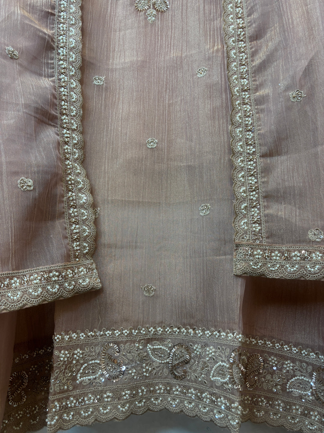 Crush Tissue Embellished Unstitched Suit DBPT01
