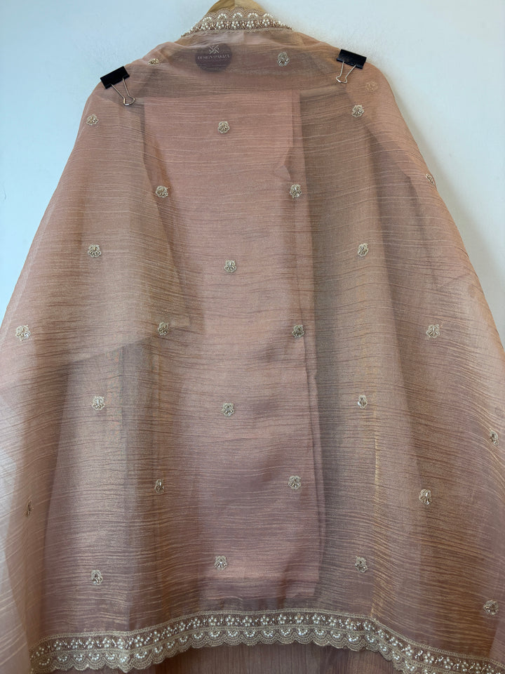 Crush Tissue Embellished Unstitched Suit DBPT01