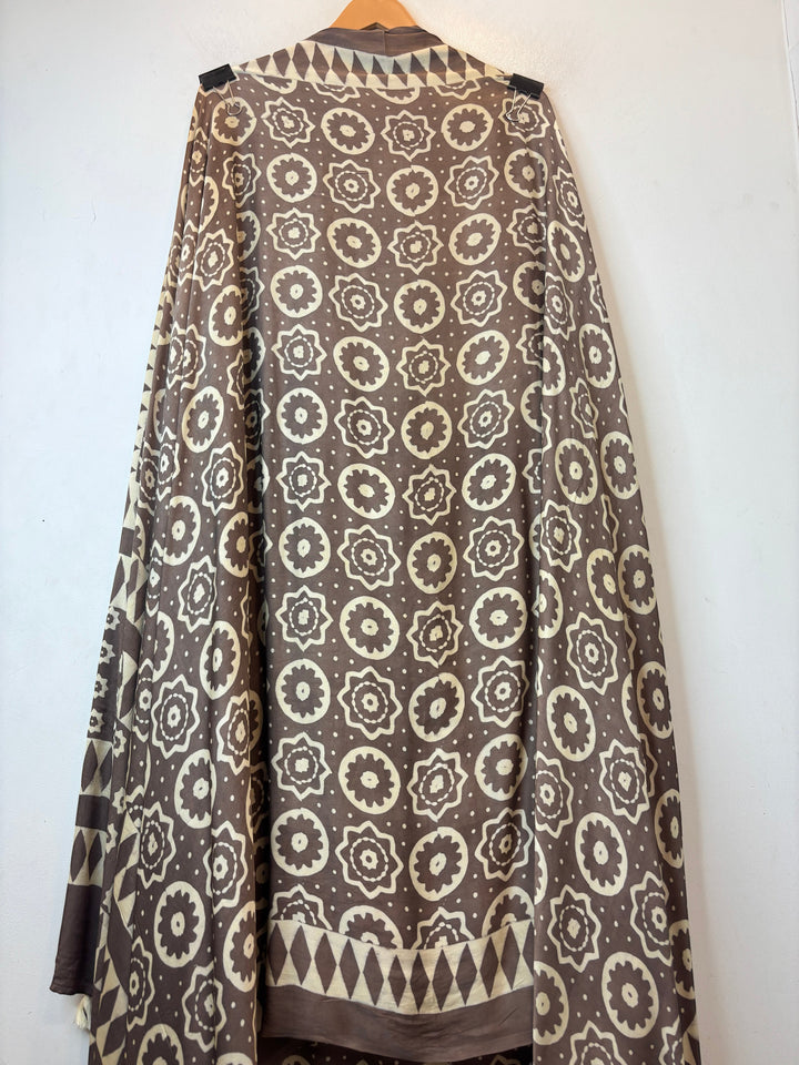 Aariz – Coffee Brown Modal Ajrakh Handblock Suit