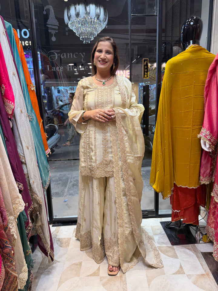 Zareeva – Tissue Zari Sharara Set