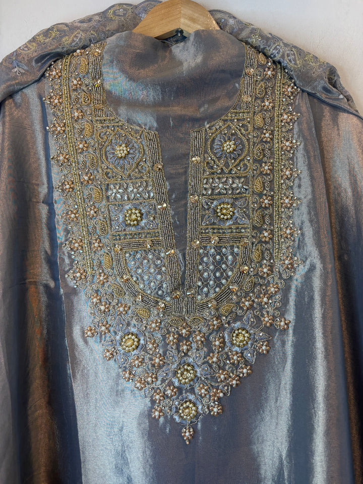 Mahira – Tissue Pearl &amp; Dori Handwork Suit DBPJ1