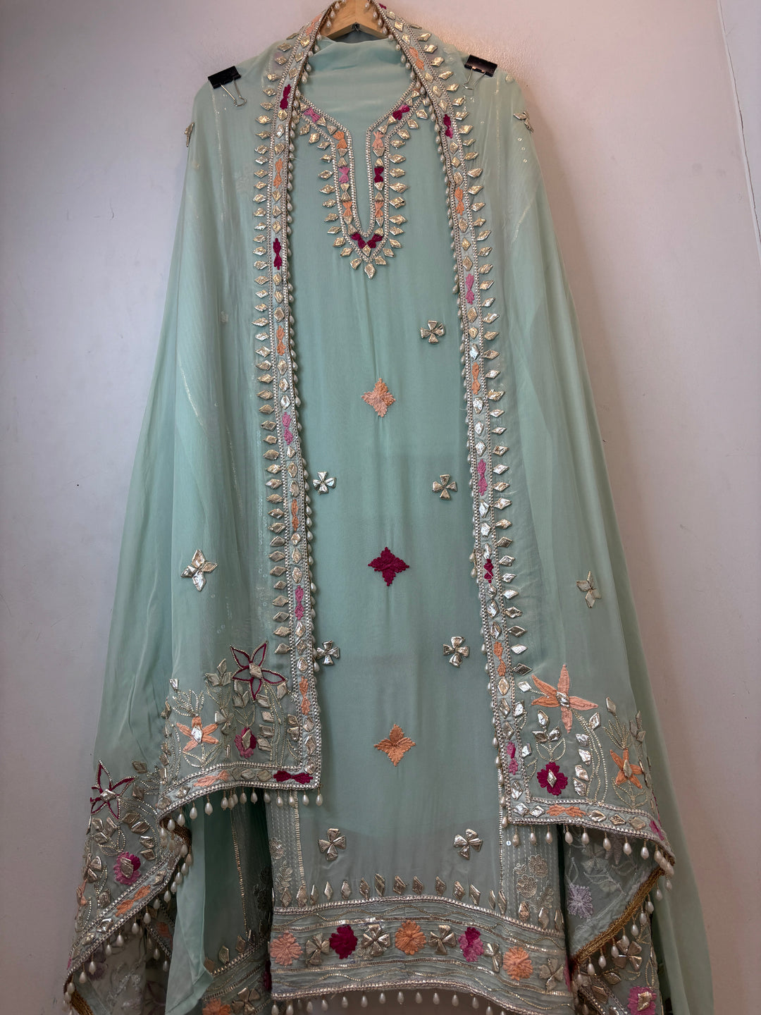 Afsana – Georgette Zari Gotta Embellished Suit DBPCX03