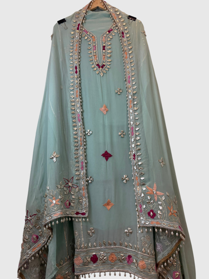 Afsana – Georgette Zari Gotta Embellished Suit DBPCX03