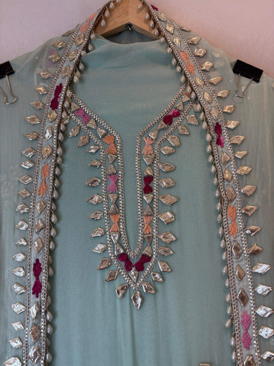 Afsana – Georgette Zari Gotta Embellished Suit DBPCX03