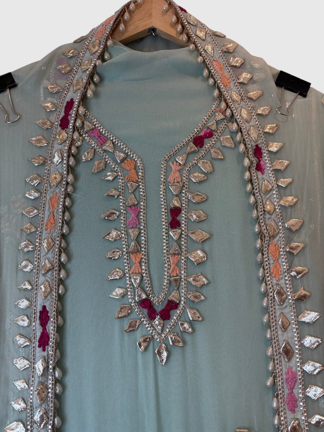 Afsana – Georgette Zari Gotta Embellished Suit DBPCX03