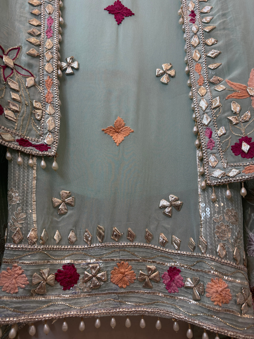 Afsana – Georgette Zari Gotta Embellished Suit DBPCX03