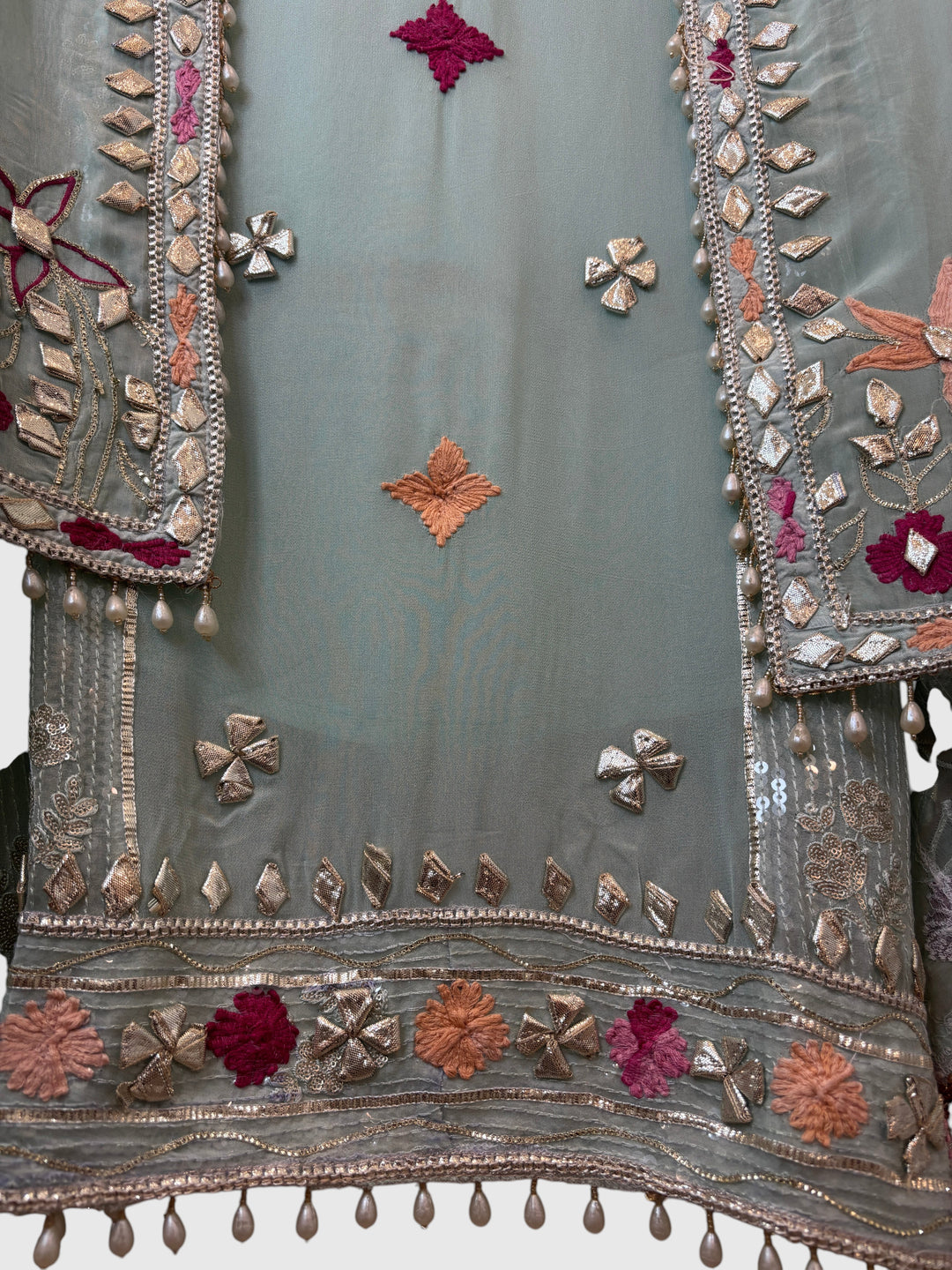 Afsana – Georgette Zari Gotta Embellished Suit DBPCX03