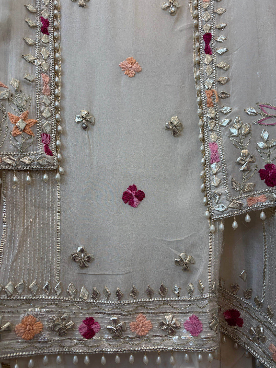 Afsana – Georgette Zari Gotta Embellished Suit DBPCX02