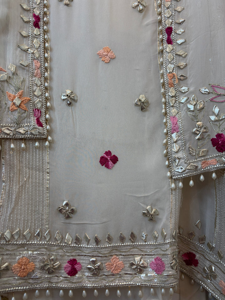 Afsana – Georgette Zari Gotta Embellished Suit DBPCX02