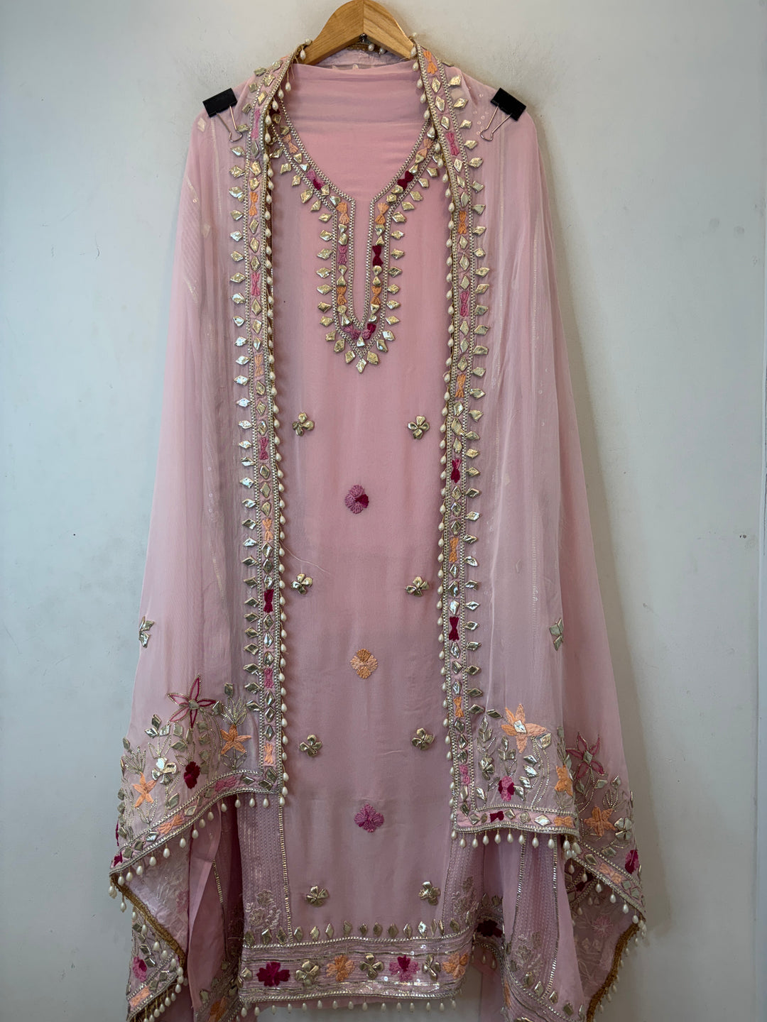 Afsana – Georgette Zari Gotta Embellished Suit DBPCX01