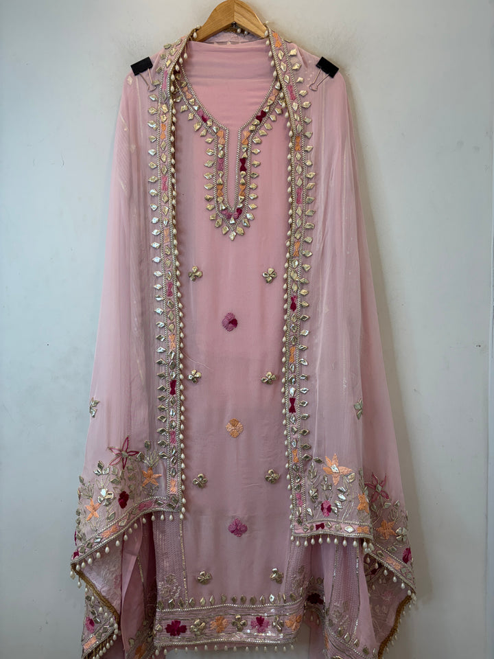 Afsana – Georgette Zari Gotta Embellished Suit DBPCX01