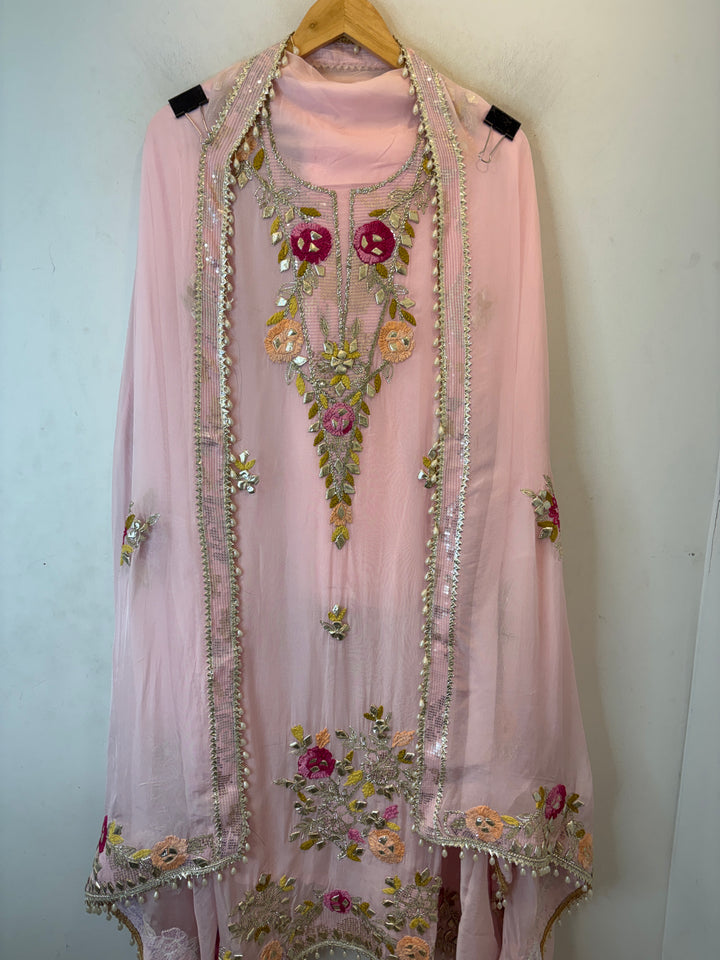 Afsana – Organza Zari Gotta Embellished Suit B20002