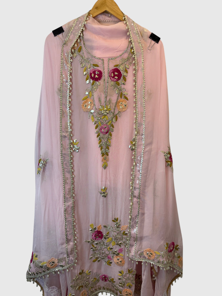 Afsana – Organza Zari Gotta Embellished Suit B20002