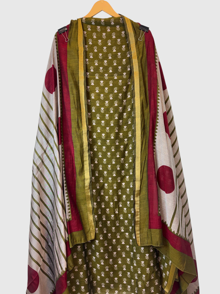 Maheshwari Printed Unstitched Suit Set DBPR602