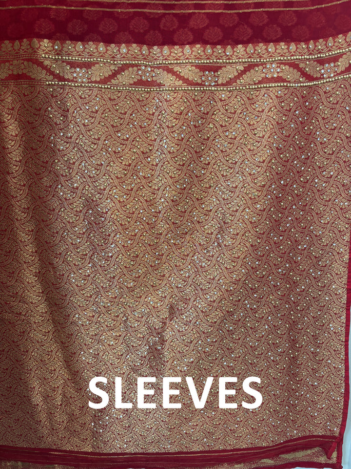 Mahira – Purple Pure Khadi Georgette Leheriya Suit