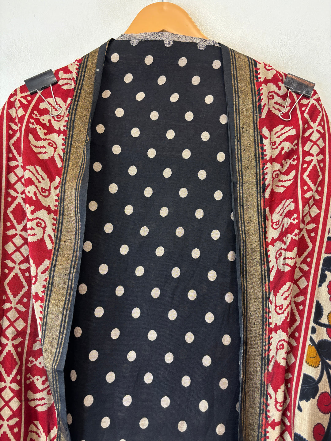 Mahira – Black Maheshwari Polka Dot Suit