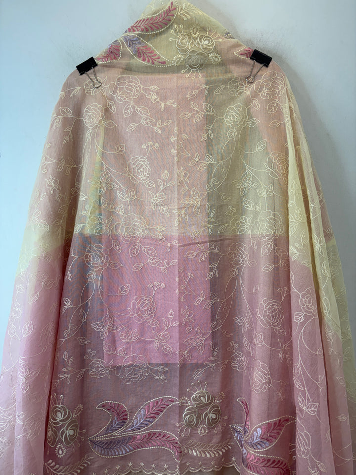 Meher – Mul Chanderi Ombre Appliqué Suit DBPDD05