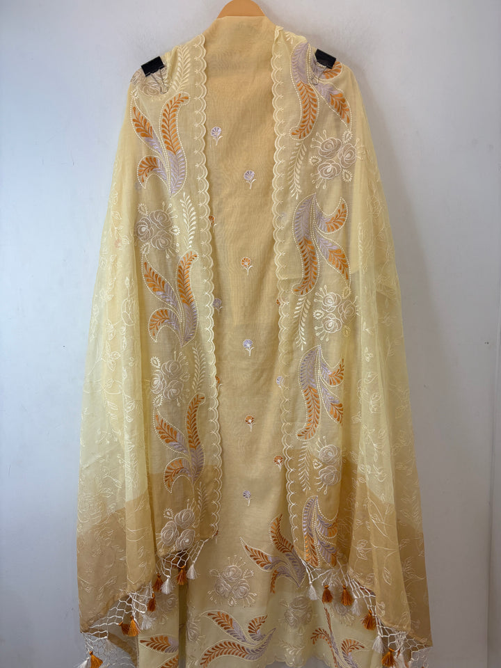 Meher – Mul Chanderi Ombre Appliqué Suit DBPDD01