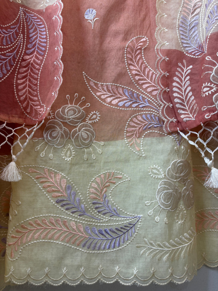 Meher – Mul Chanderi Ombre Appliqué Suit DBPDD02