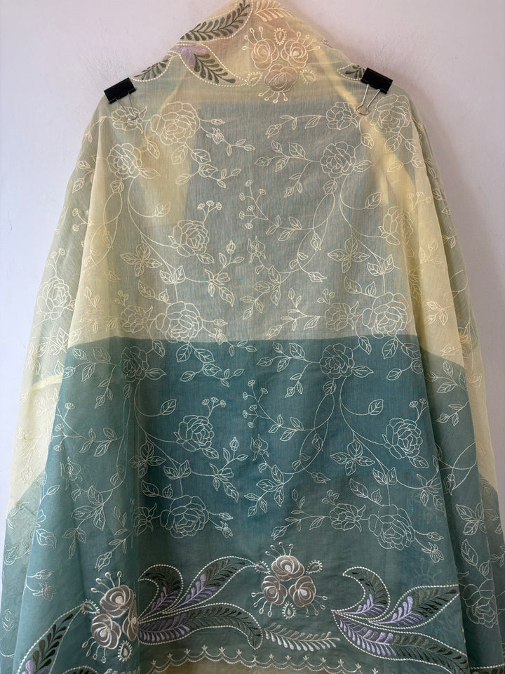 Meher – Mul Chanderi Ombre Appliqué Suit DBPDD04