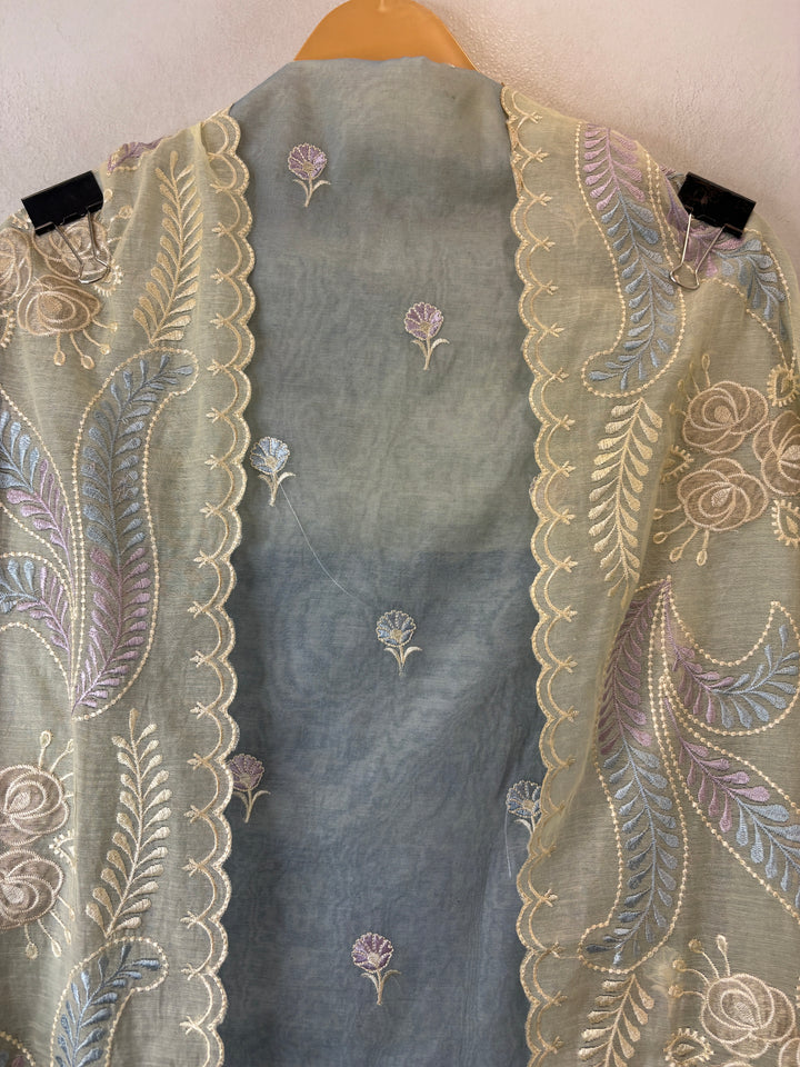 Meher – Mul Chanderi Ombre Appliqué Suit DBPDD03