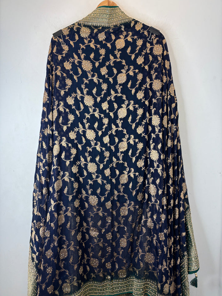 Meher – Pure Khadi Georgette Multi-Gold Suit DBPMN104